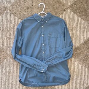 Men's Tommy Hilfiger Blue Button up Long Sleeve Shirt